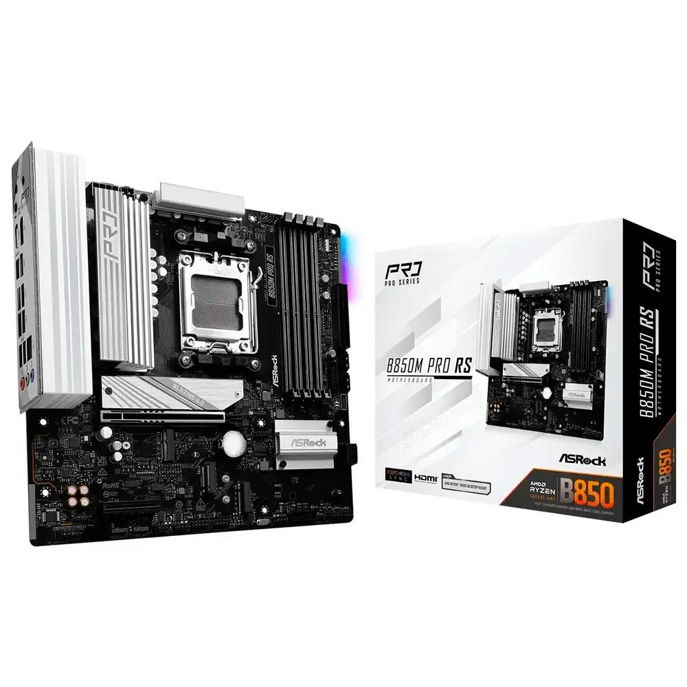Motherboard ASROCK B850M Pro RS (AM5 - micro-ATX - Duplo canal - Preto) — miniatura 2
