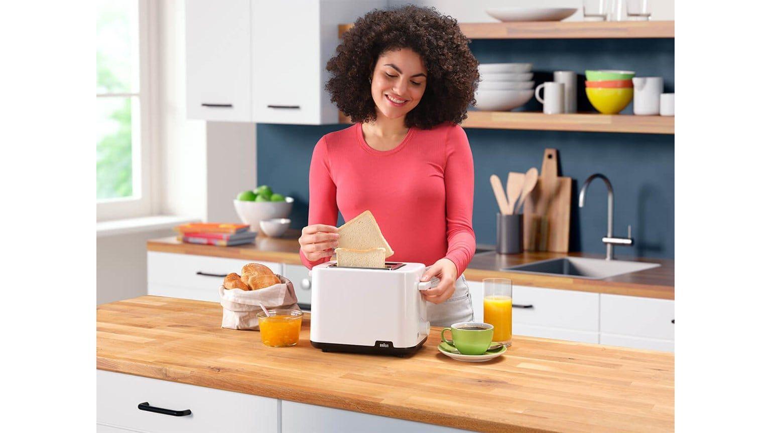 Torradeira BRAUN HT1010WH (900 W - Plástico - Branco), miniatura 4