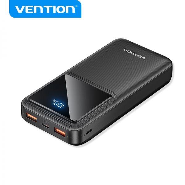 Powerbank VENTION FHLB0 (20000 mAh - 74 Wh - Até 20 W - Preto), miniatura 2