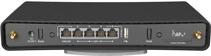 Router MIKROTIK hAP ac³ (Wi-Fi Dual Band - 5x RJ45 10/100/1000 Mbps - Preto)