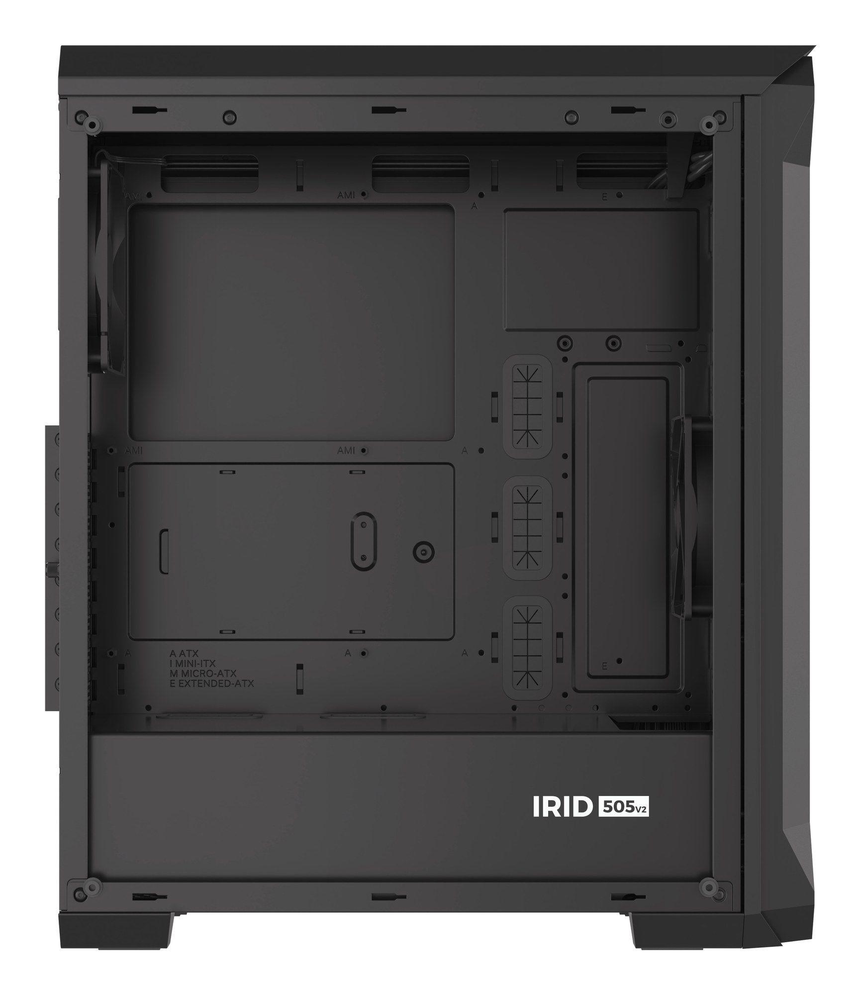 Caixa PC GENESIS Irid 505 V2 Midi Tower (ATX, Micro ATX, Mini-ITX - Midi Tower - 16,5 cm - Preto) — miniatura 9