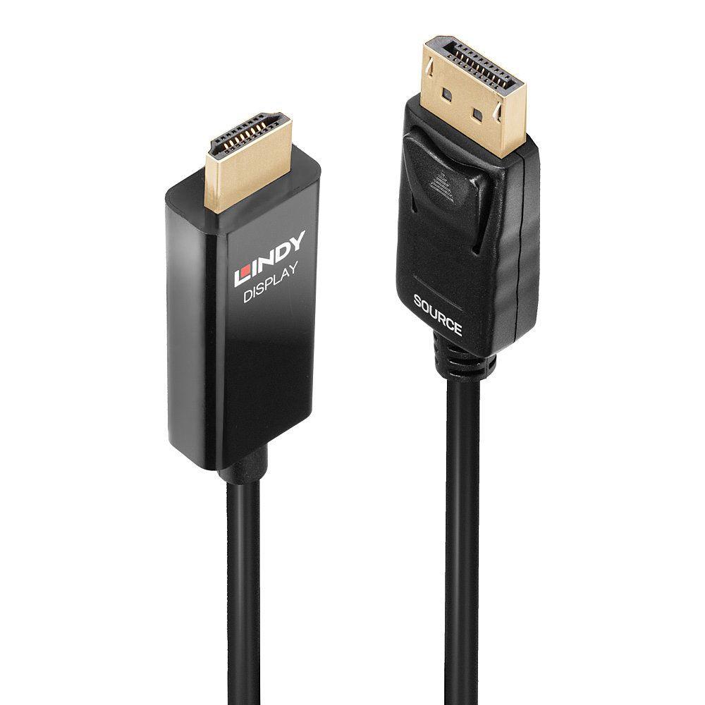 Cabo Adaptador DisplayPort para HDMI LINDY 40926 (2 m - HDMI Type A - Preto)