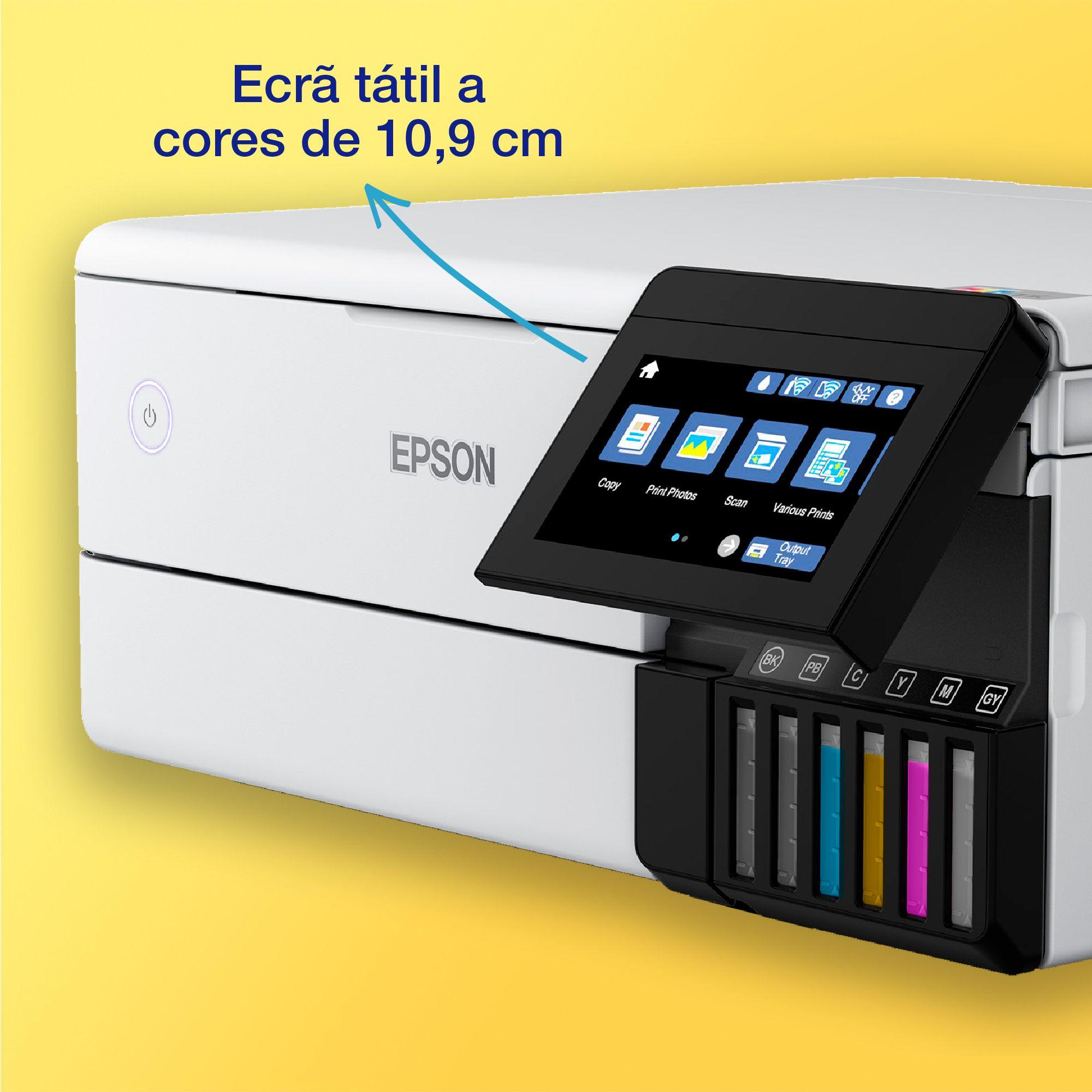 Impressora Multifunções EPSON EcoTank ET-8500 (A4 - Impressão a cores - Com Fios - Branco), miniatura 7