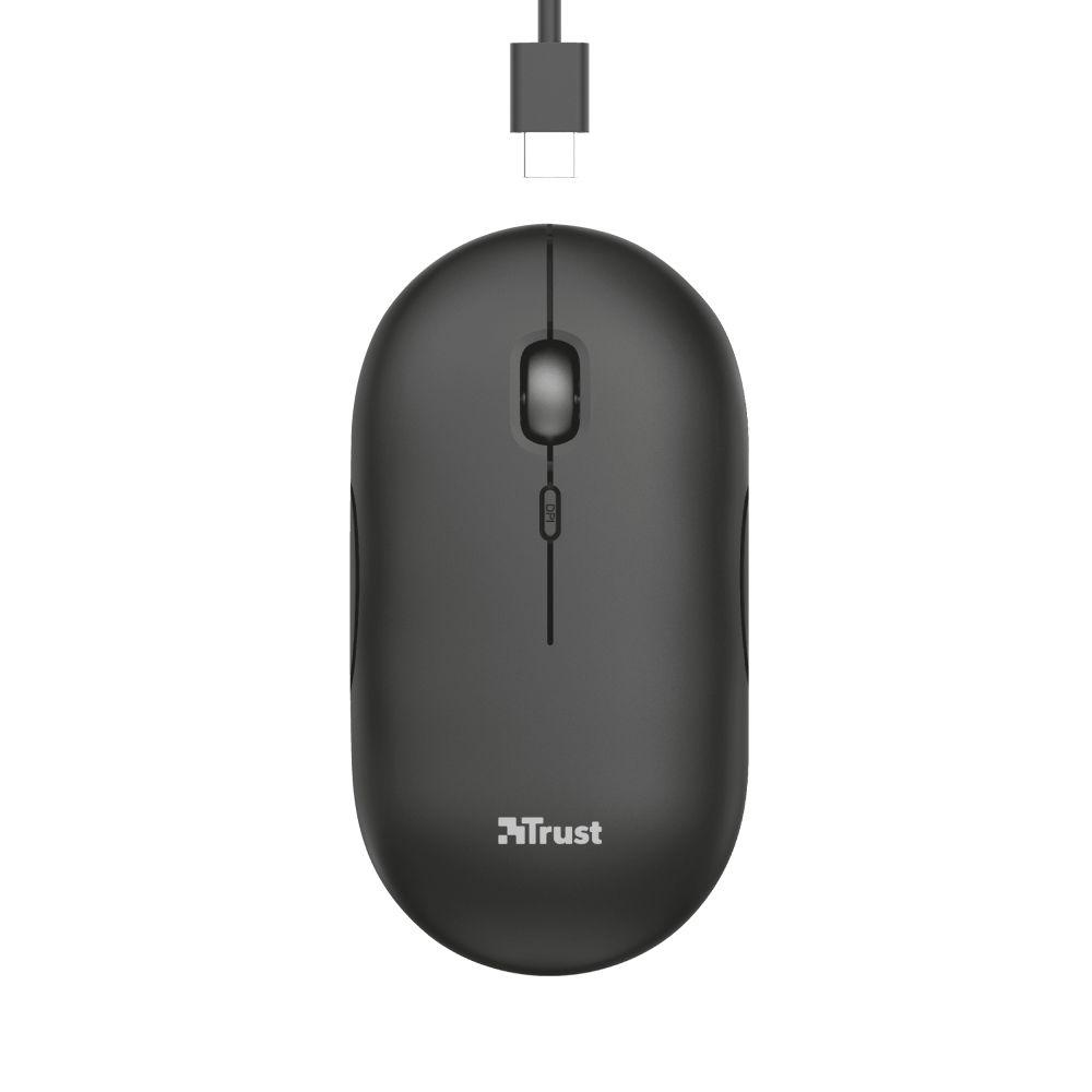 Rato TRUST Puck (Ambidestro - 1600 DPI - Ótico - Preto), miniatura 2