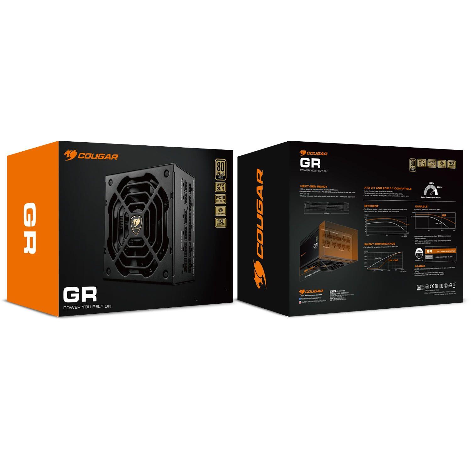 Fonte de Alimentação COUGAR CGRGDN-1000 (ATX - 80 PLUS Gold - Totalmente modular - Preto), miniatura 9