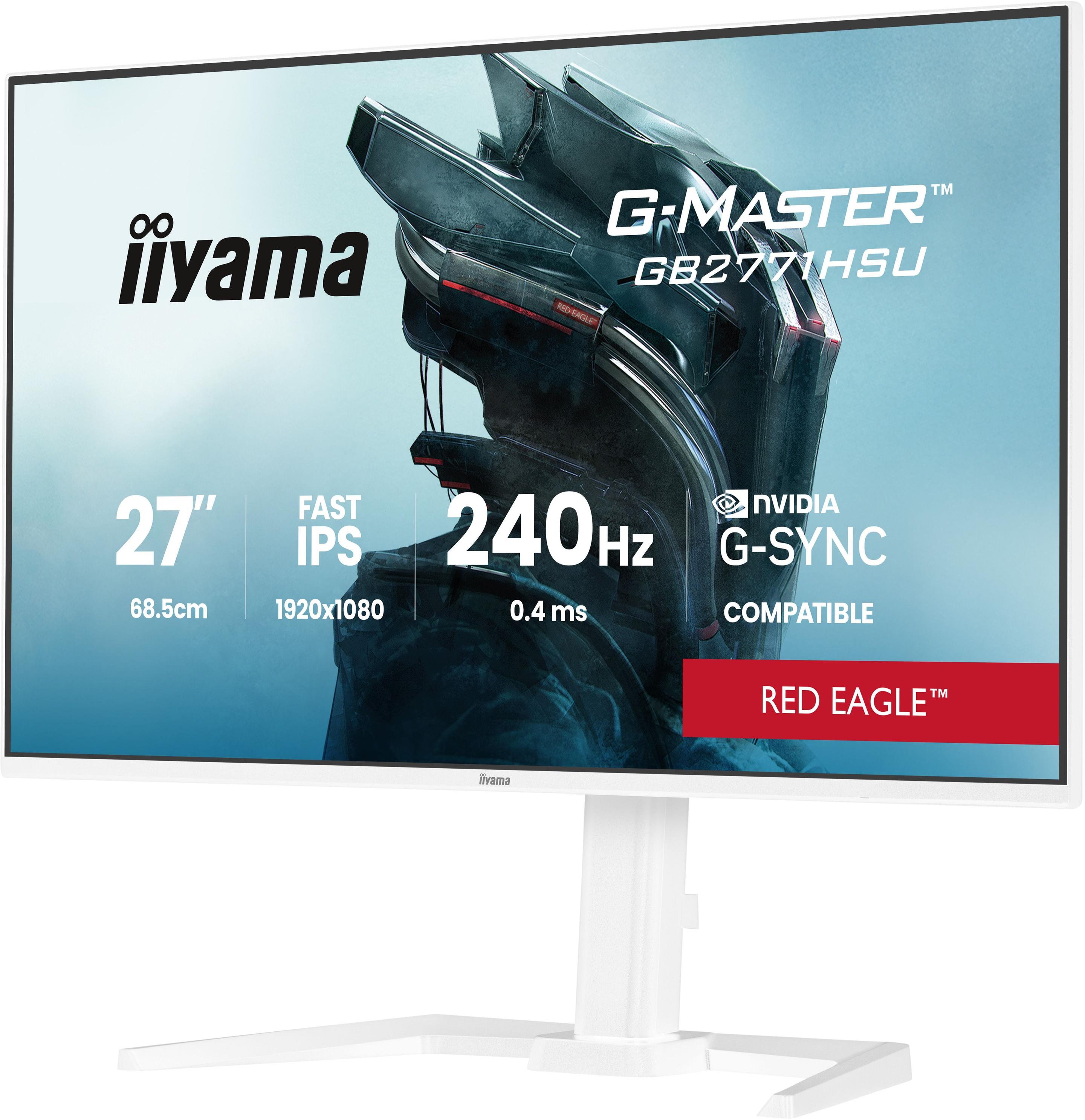 Monitor IIYAMA G-MASTER GB2771HSU-W1 (27" - Fast IPS - 240 Hz - Branco) — miniatura 10
