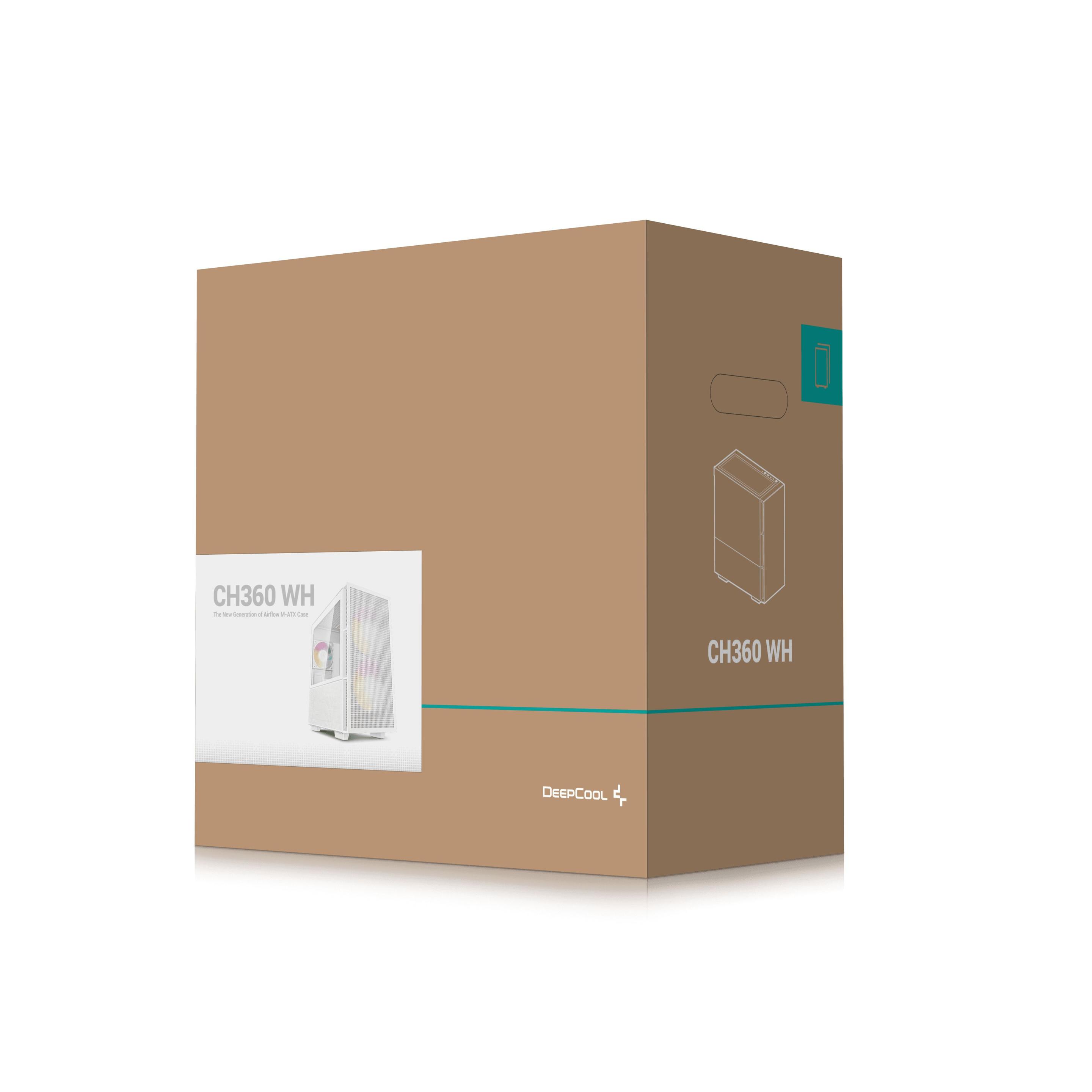 Caixa PC DEEPCOOL CH360 ARGB (Micro-ATX, Mini-ITX - ATX, PS2 - micro ATX, Mini-ITX - Branco) — miniatura 15