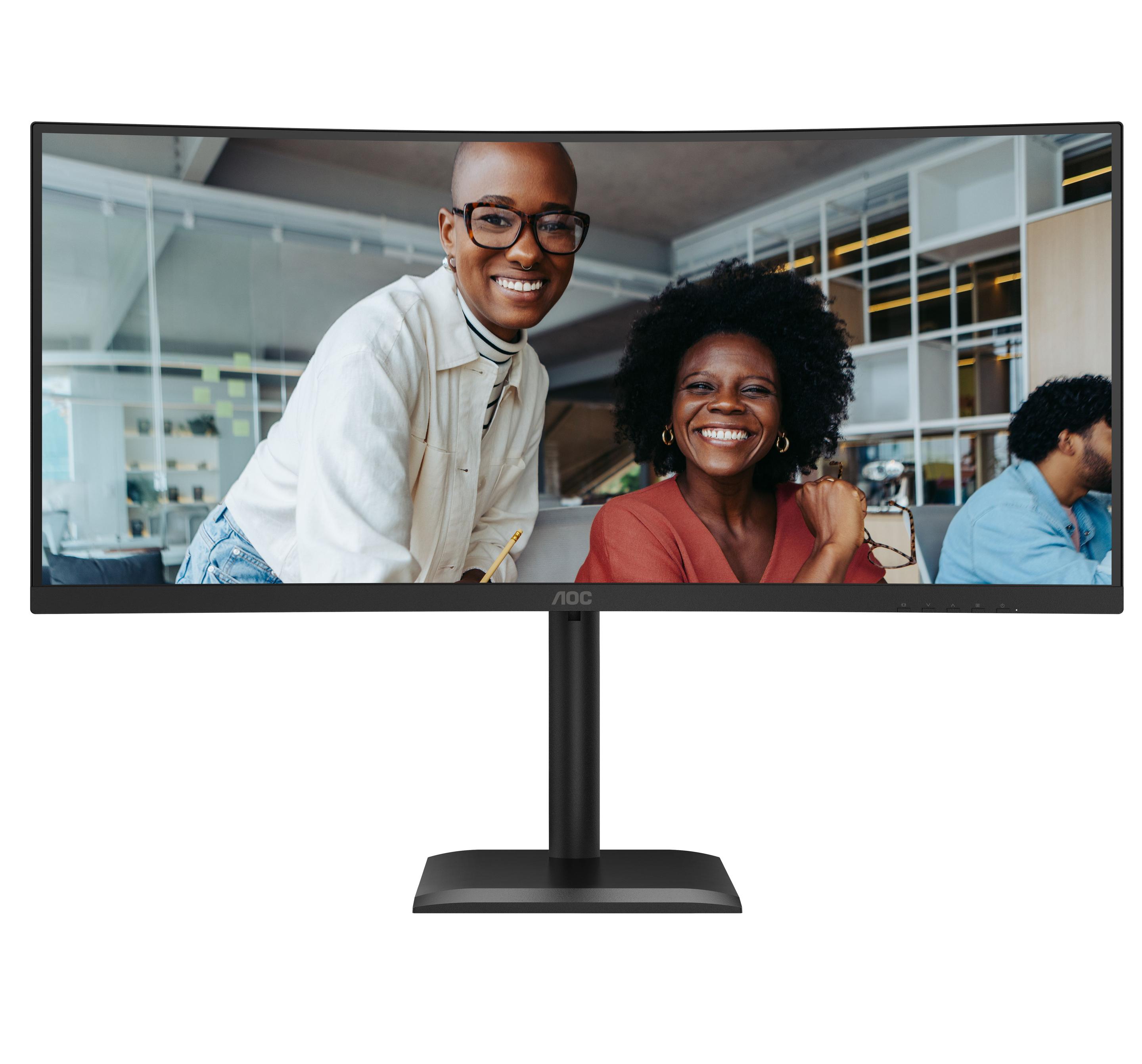 Monitor AOC CU34E4C (34" UltraWide Quad HD - VA - 120 Hz - Preto)