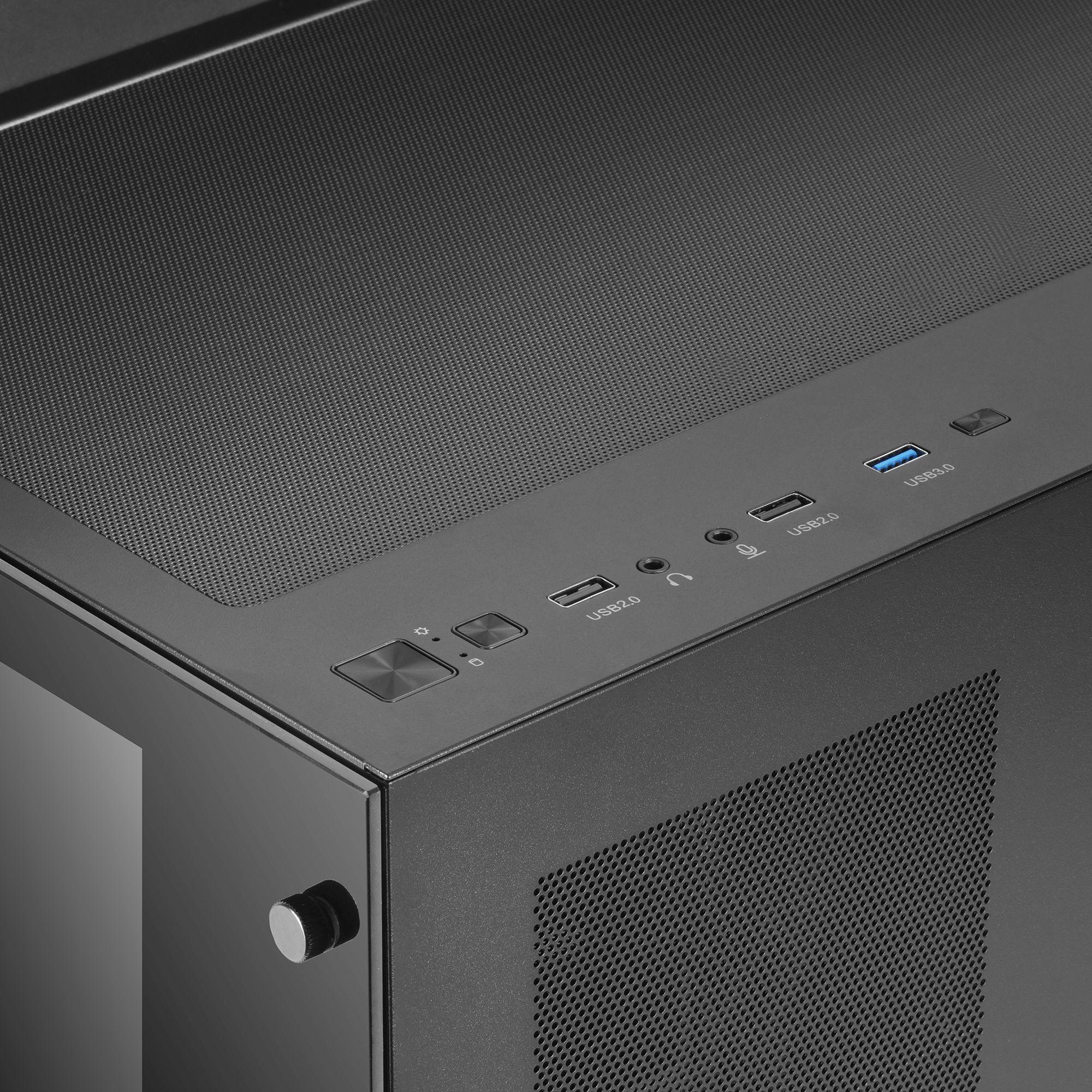 Caixa PC MARS GAMING MCV3 (ATX, EATX, micro ATX, Mini-ITX - 2.5" - 16,2 cm - Preto) — miniatura 3