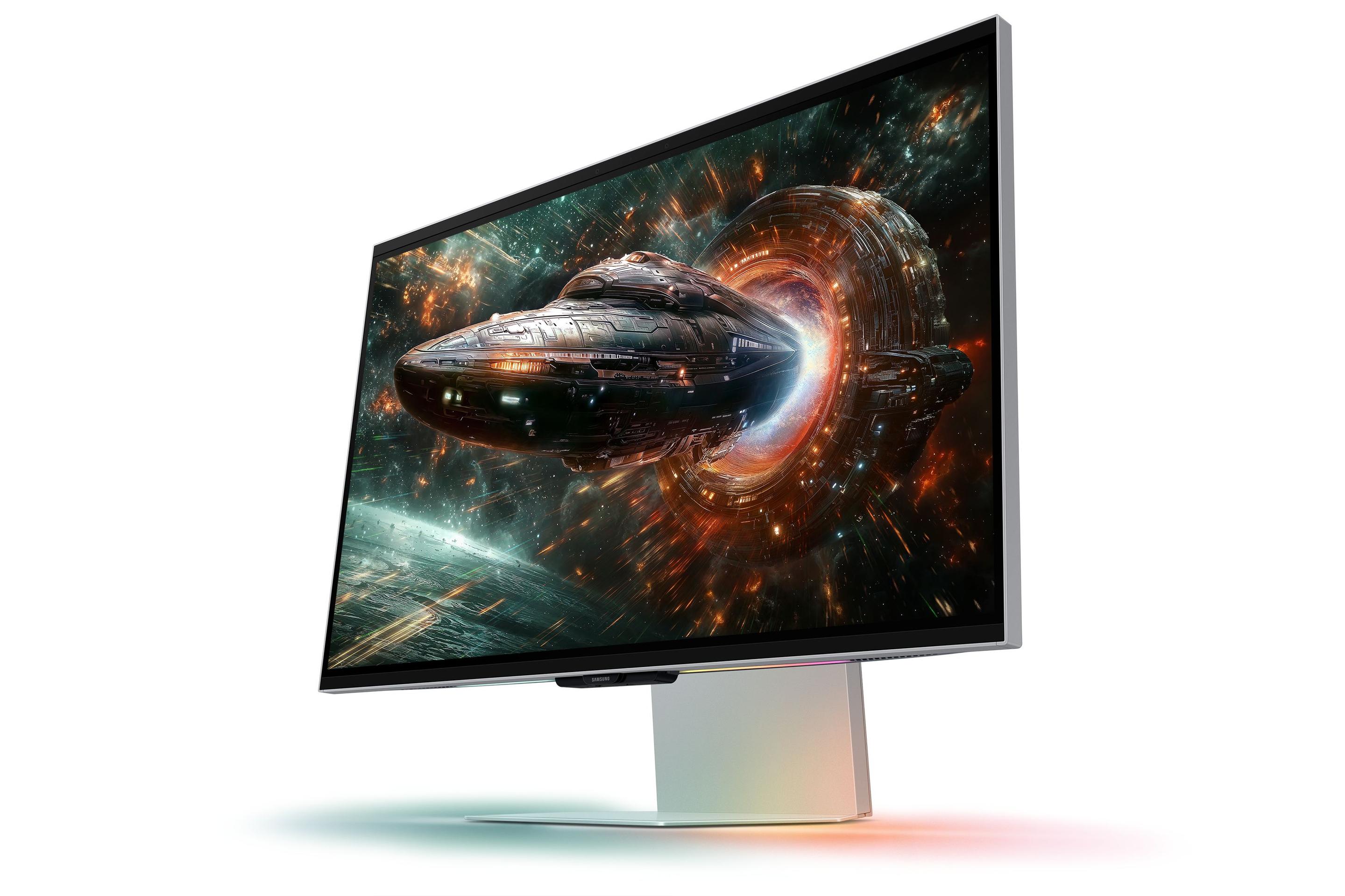 Monitor SAMSUNG Odyssey 3D G90XF (27" - IPS - 165 Hz - Prateado) — miniatura 5