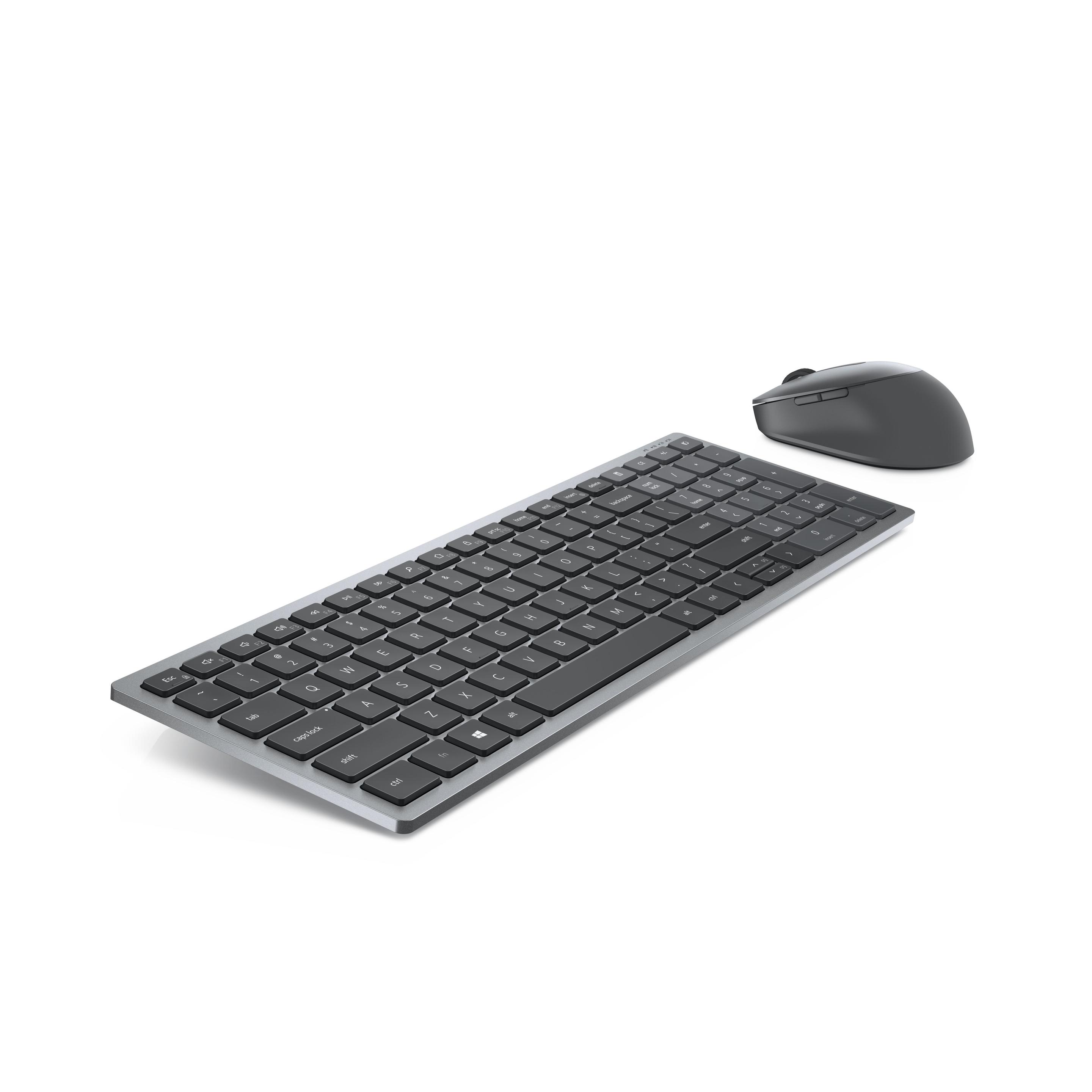 Conjunto Teclado e Rato DELL KM7120W (Estados Unidos - Teclas de tesoura - Tamanho completo - Cinzento/Titânio), miniatura 5