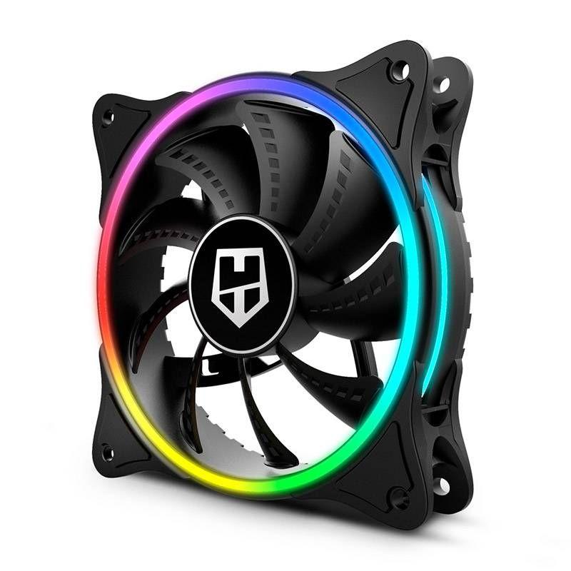 Ventoinha para Caixa de PC NOX HUMMER X-FAN (ARGB multicolorida - Preto) — miniatura 4
