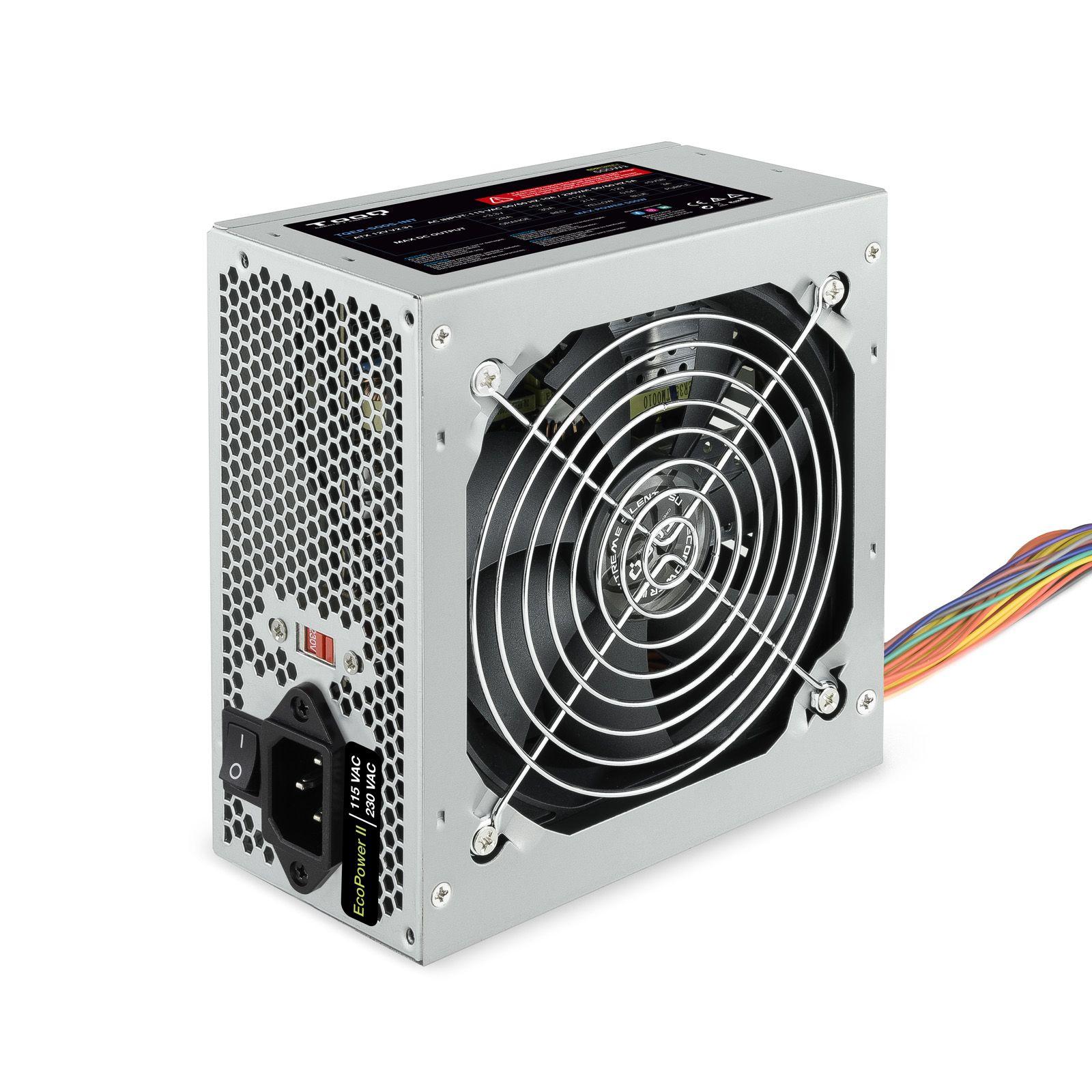Fonte de Alimentação TOOQ TQEP-500S-INT (ATX - 500 W - Não modular - Prateado)
