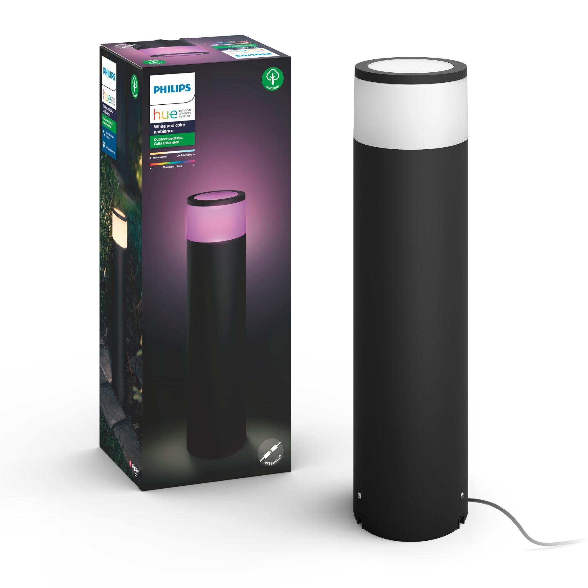 Poste de Iluminação Exterior PHILIPS Hue Calla 17437/30/P7 (Bluetooth e Zigbee - Bluetooth/Zigbee - Preto) — miniatura 7