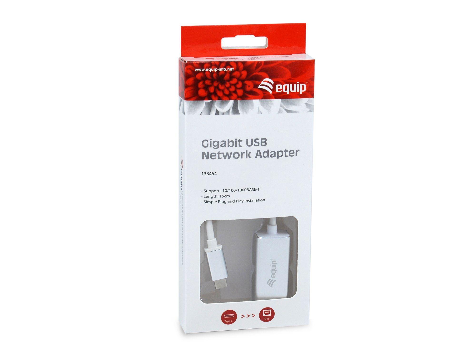 Adaptador de Rede EQUIP 133454 (USB Type-C - Windows 7 ou superior - Prateado) — miniatura 3