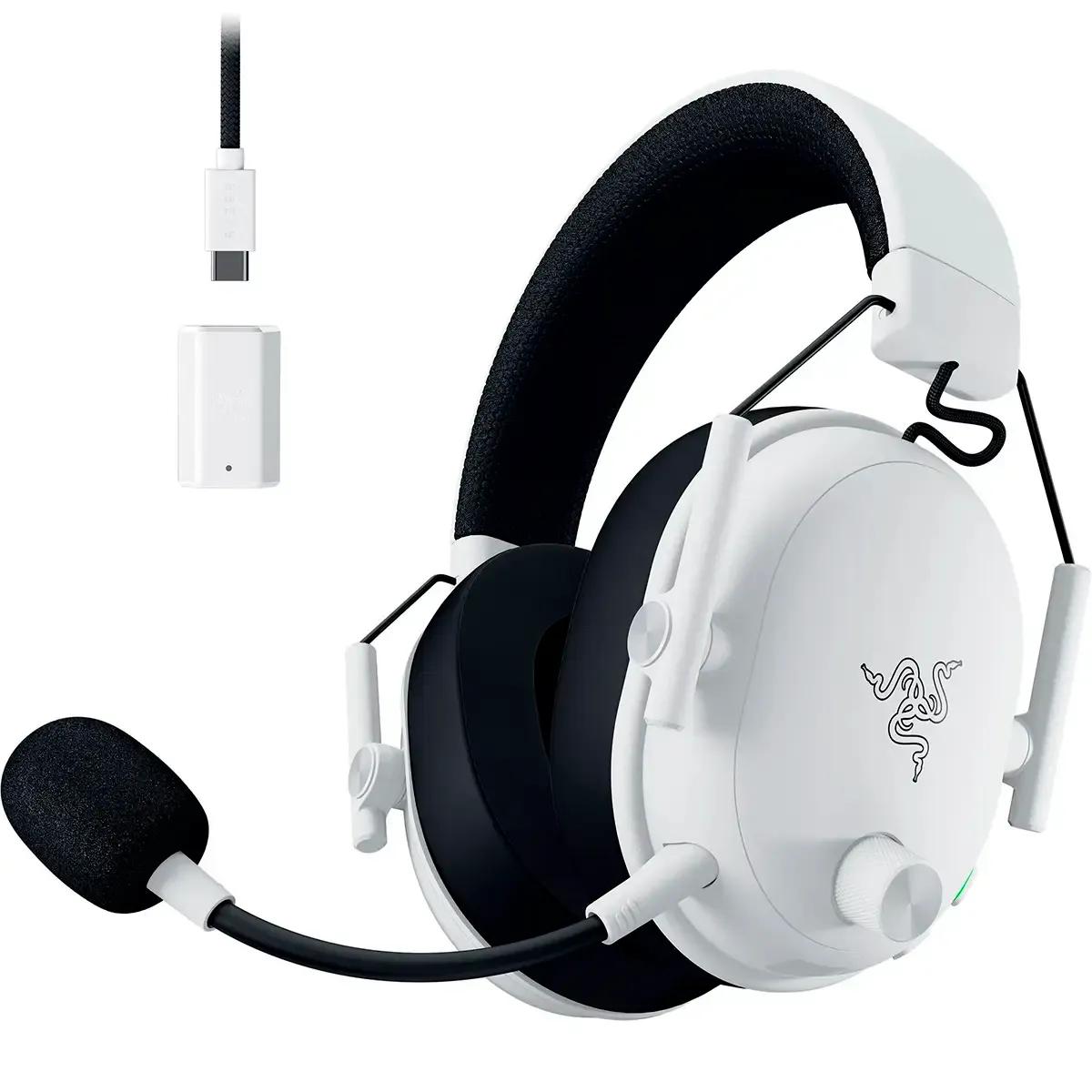 Headset RAZER BlackShark V3 (Binaural - 5 cm - USB Type-A - Branco) — miniatura 2