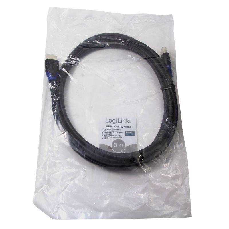 Cabo HDMI LOGILINK CH0063 (3 m - 60 Hz - HDMI Type A - Preto), miniatura 5