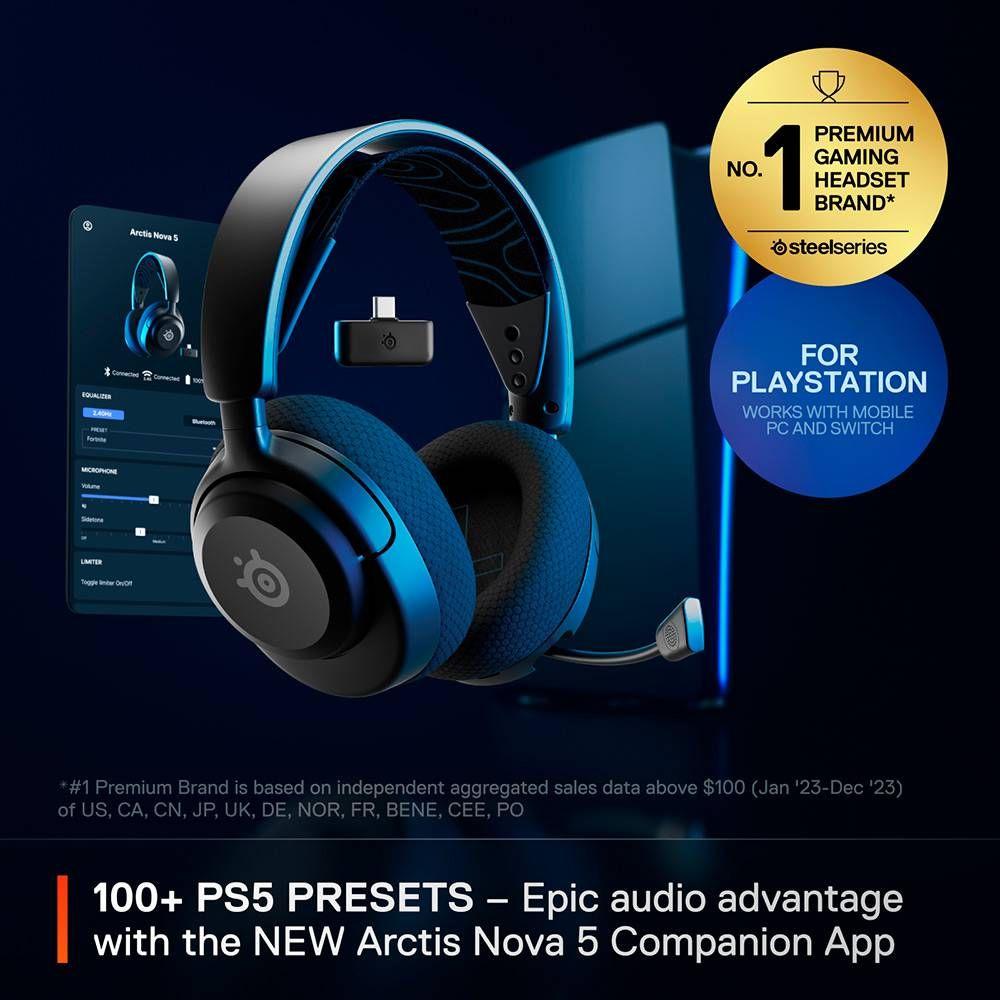 Headset Gaming STEELSERIES Arctis Nova 5P Wireless (Binaural - Sem fios - 4 cm - Preto), miniatura 3