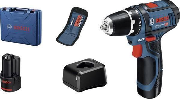 Aparafusadora com Berbequim a Bateria BOSCH Professional GSR 12V-15 (169 mm - Azul, Preto e Laranja)