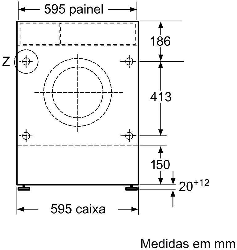 Máquina de Lavar e Secar Roupa Encastre BALAY 3TW773B (Altura 82 cm - 82 cm - 7 kg - Branco), miniatura 3