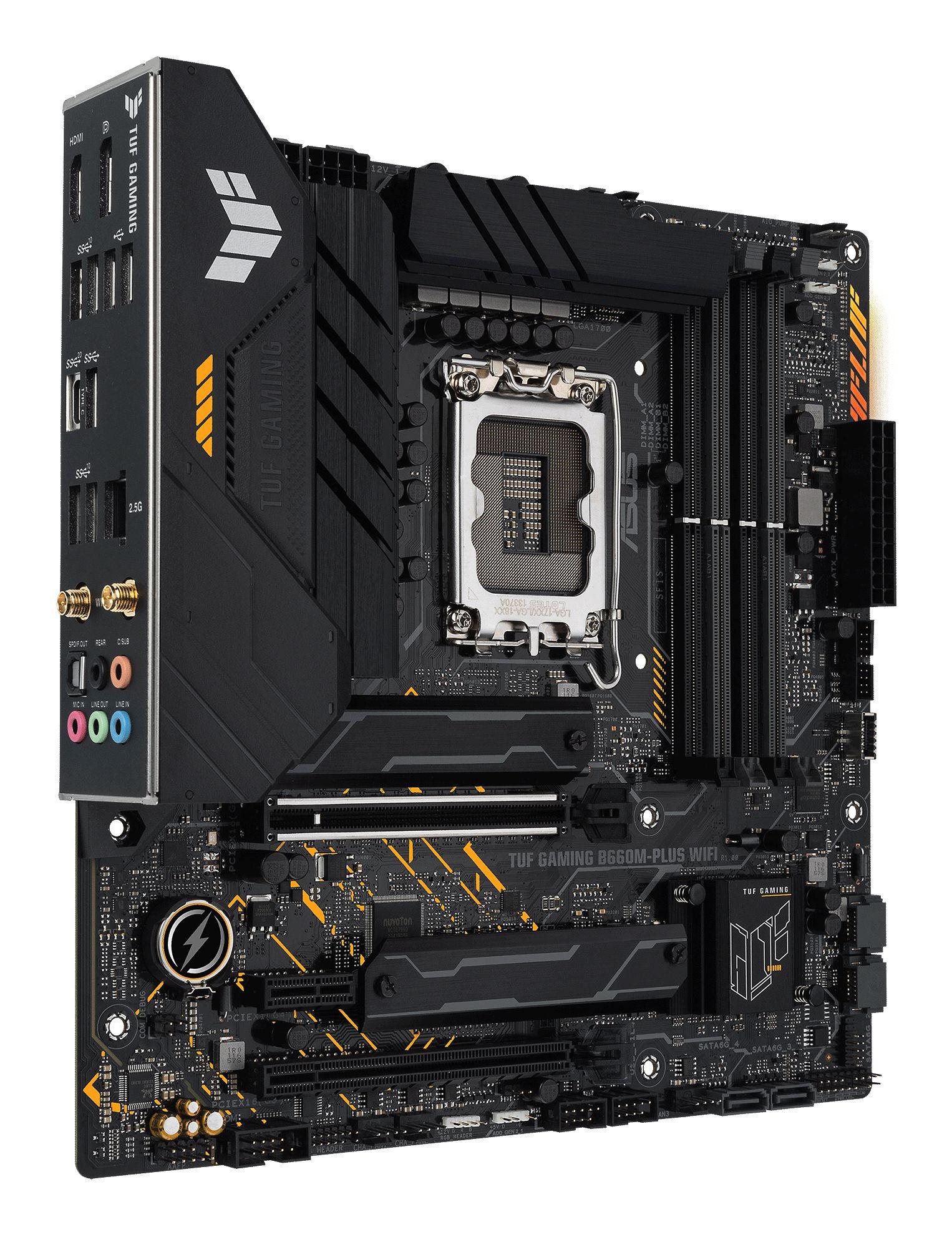 Motherboard ASUS TUF GAMING B660M-PLUS WIFI (LGA 1700 - micro ATX - Duplo canal), miniatura 3