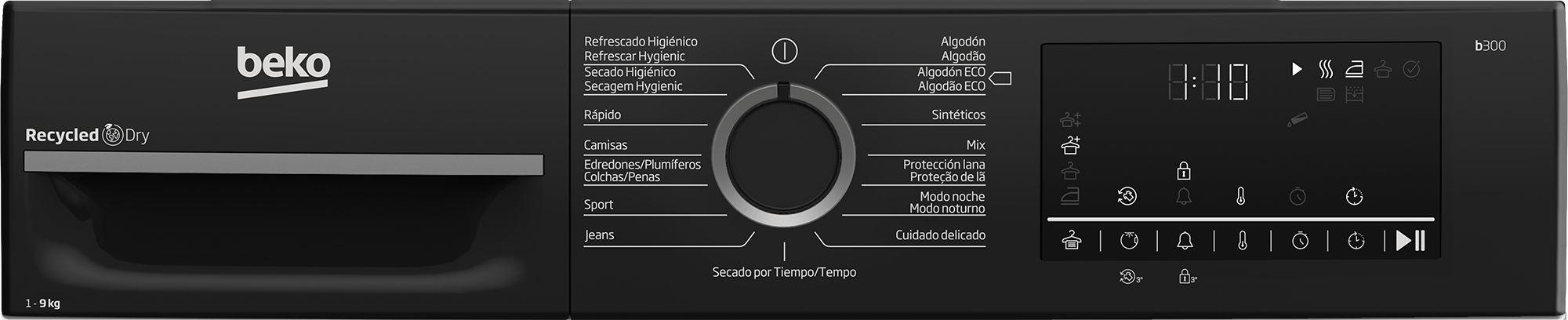 Máquina de Secar Roupa Independente BEKO BM3T49240W (9 kg - Bomba de calor - Direita - Branco), miniatura 6