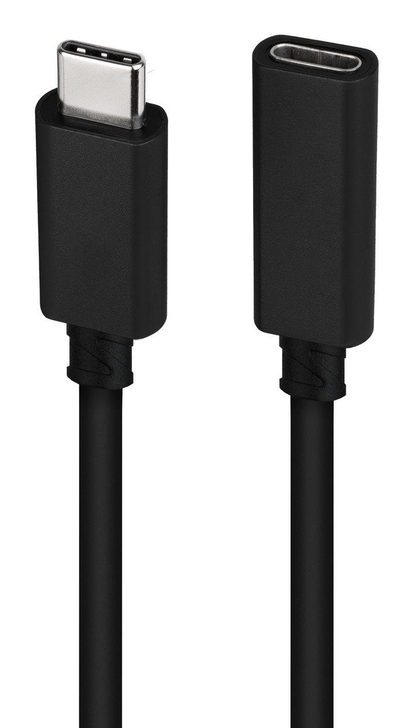 Cabo Prolongador USB-C NANOCABLE 10.01.4501 (1 m - USB C - Preto) — miniatura 3