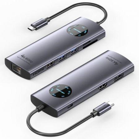Estação de Docking VENTION TQUHB (15 cm - USB-C - Cinzento)