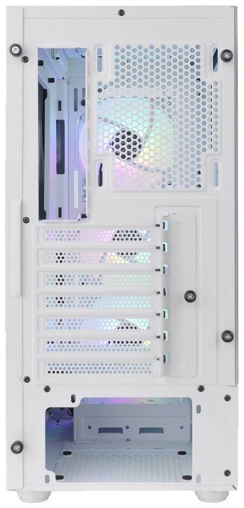 Caixa PC Gaming THERMALTAKE View 200 TG ARGB Snow (ATX, micro ATX, Mini-ITX - PS2 - Midi Tower - Branco) — miniatura 4