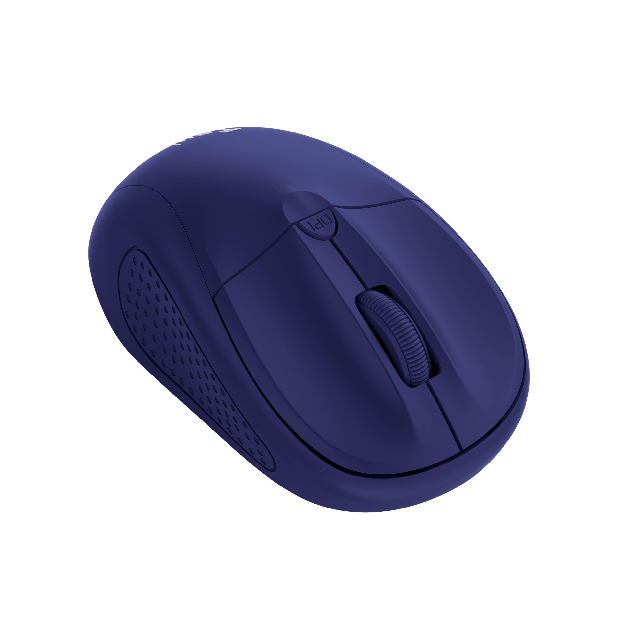 Rato TRUST Primo (Ambidestro - 1600 DPI - Ótico - Azul) — miniatura 2