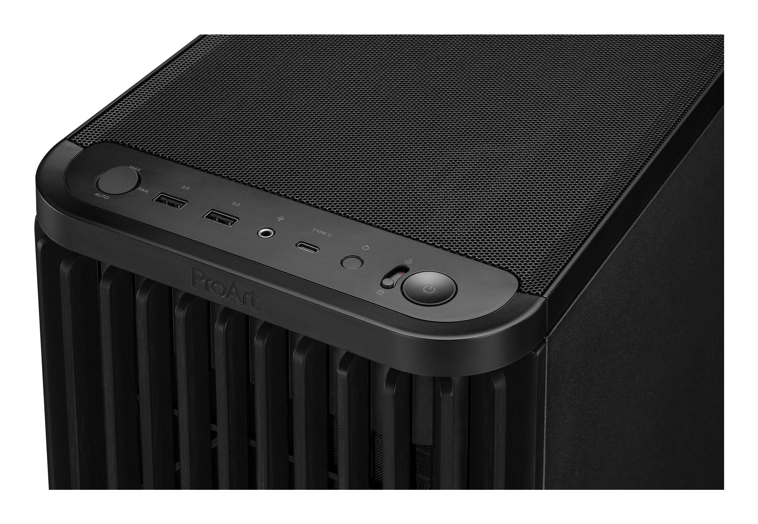Caixa PC ASUS ProArt PA401 Wood Edition Mesh Panel (Madeira - 16 cm - 31,5 cm - Preto) — miniatura 7
