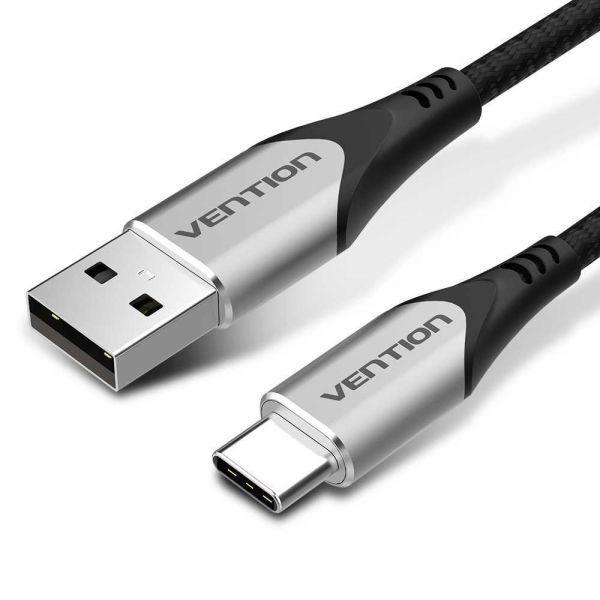 Cabo USB-A para USB-C VENTION CODHH (2 m - USB-C - USB-A - Cinza), miniatura 2