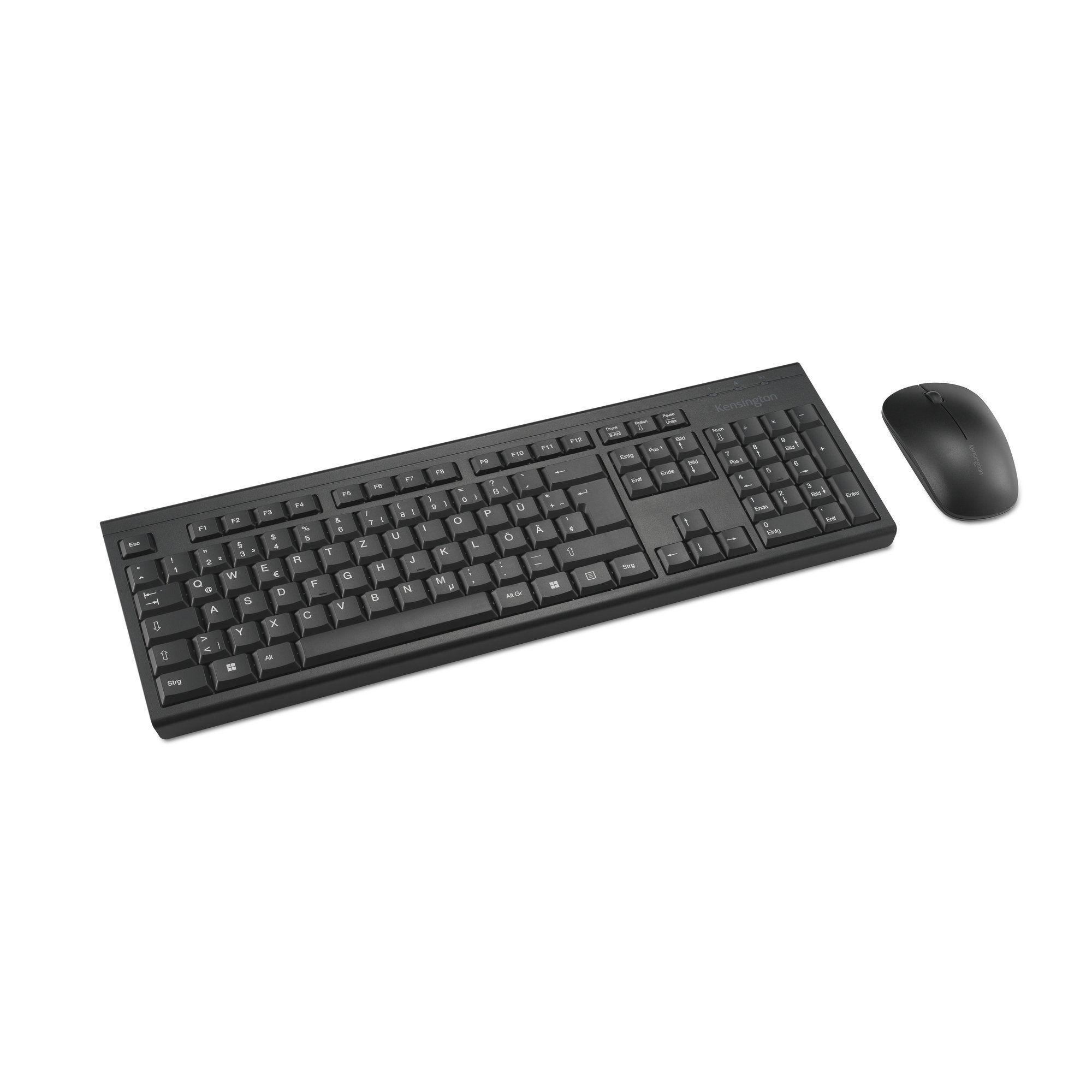 Teclado KENSINGTON KM150 EQ (Alemão - Membrana - Tamanho completo - Preto)