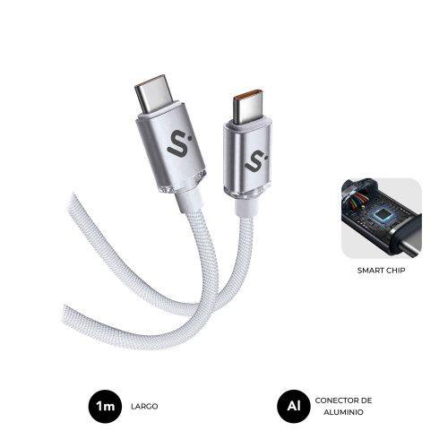 Cabo USB-C SUBBLIM Optimus (1 m - Branco), miniatura 2