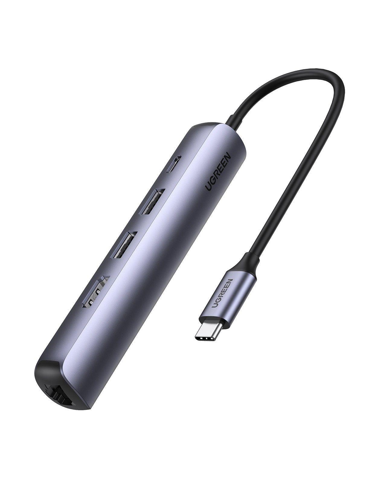 Hub USB-C UGREEN CM418 (USB 3.2 Gen 1 Type-C - Cinzento)