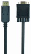 Cabo DisplayPort para VGA GEMBIRD CCP-DPM-VGAM-6 (1,8 m - Preto)