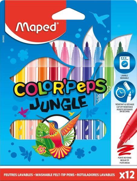 Marcadores de Colorir MAPED Color'Peps Jungle (Cores Sortidas)