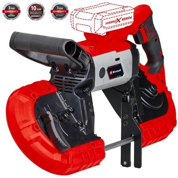 Serra de Fita Horizontal para Metal EINHELL TE-MB 18/127 Li-Solo (18 V - Vermelho/Preto)