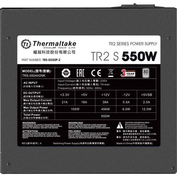 Fonte de Alimentação THERMALTAKE TR2 S 550W (550 W - 80 PLUS - Não modular - Preto), miniatura 5