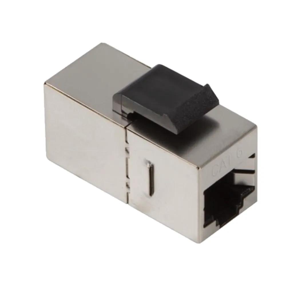 Conector Keystone PHASAK PHK 2210 (RJ45 fêmea-fêmea - FTP Cat. 6 - Acabamento metálico)