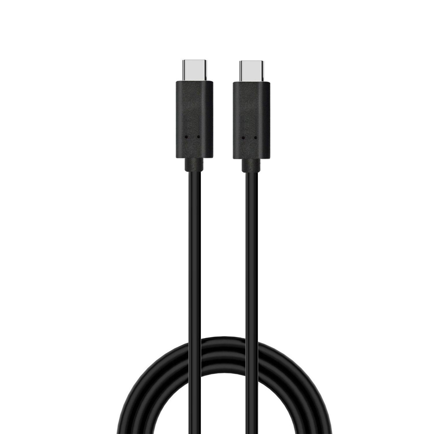 Cabo USB-C EWENT EC1046 (1 m - USB C - Preto)