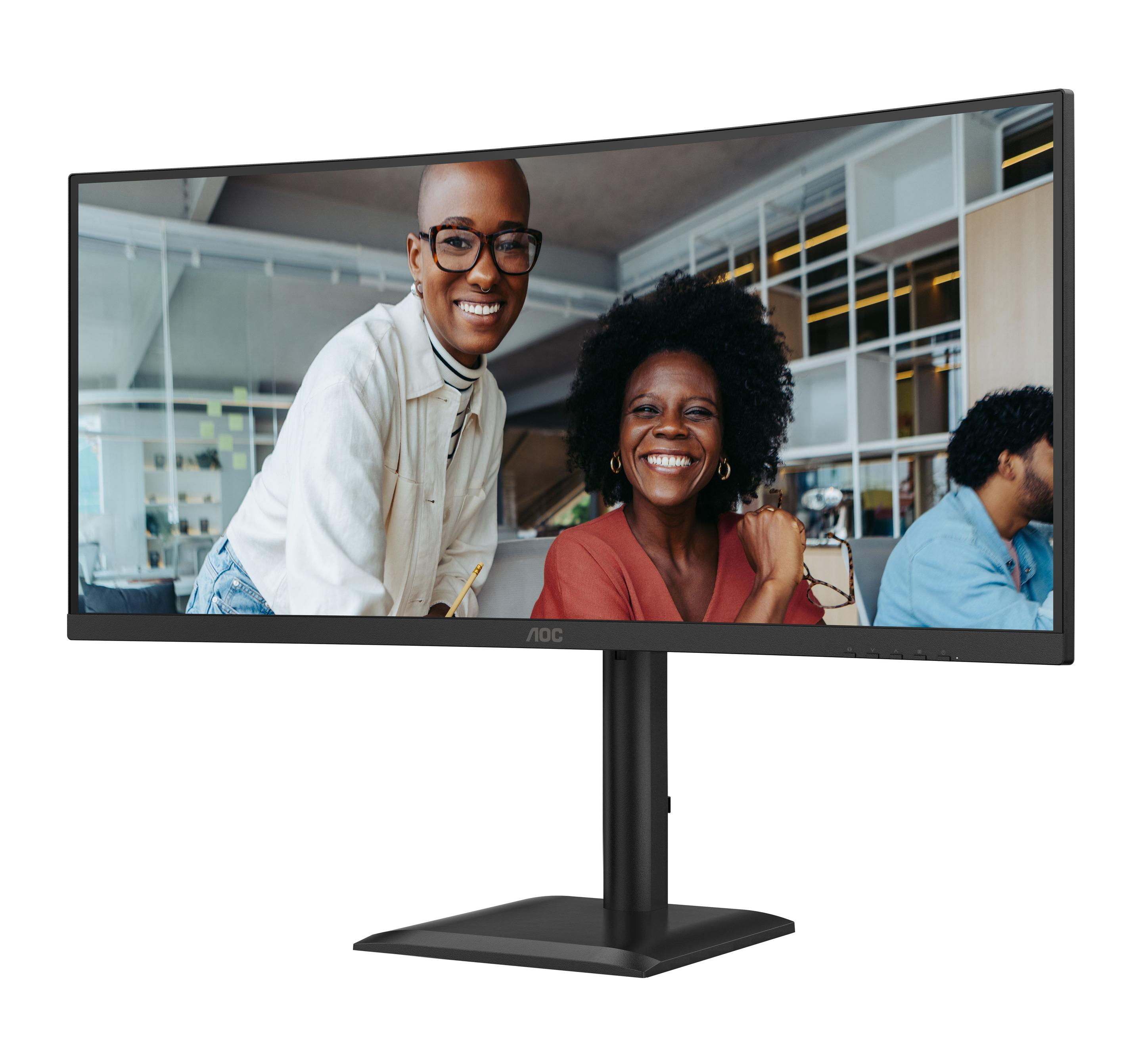 Monitor AOC CU34E4C (34" UltraWide Quad HD - VA - 120 Hz - Preto) — miniatura 3