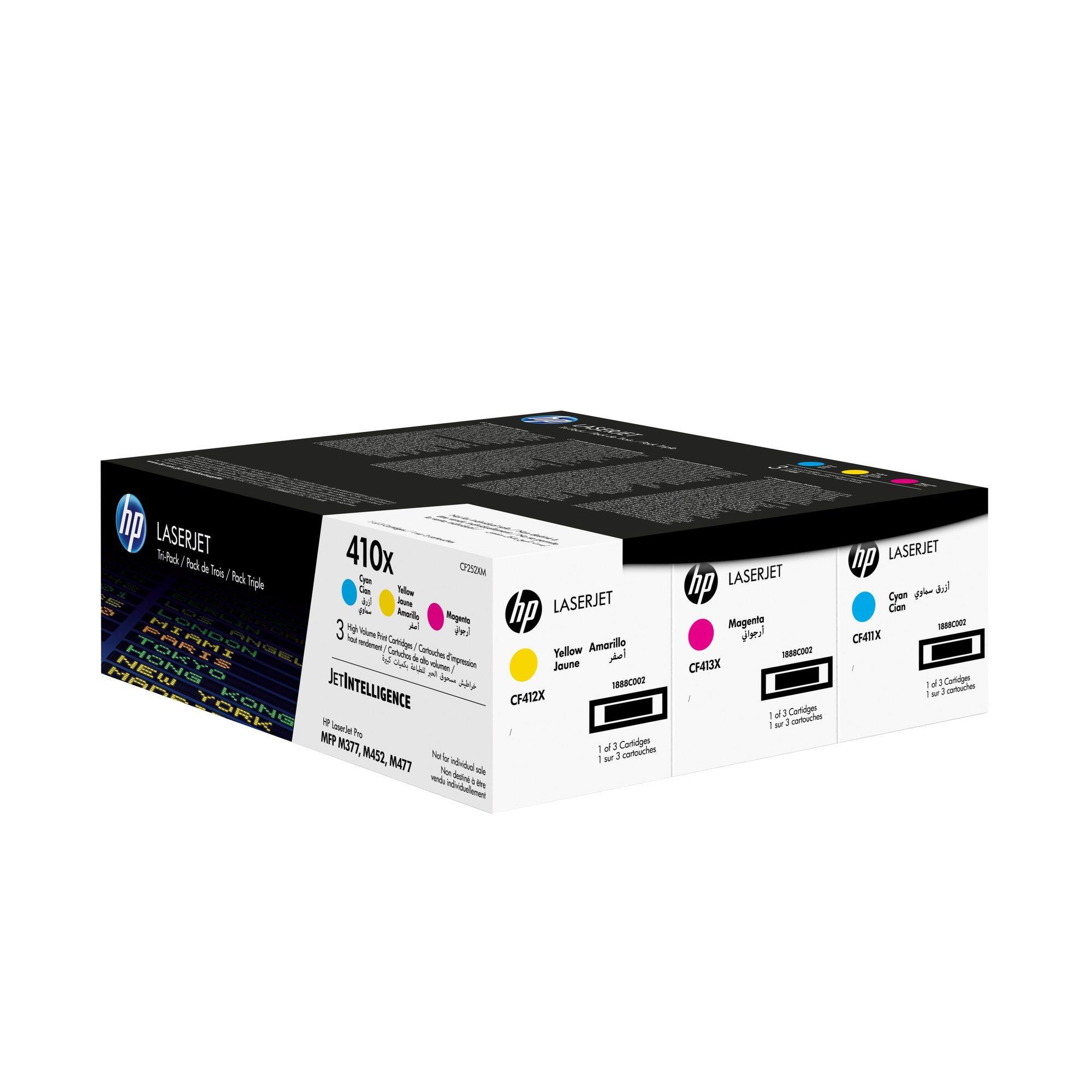 Multipack de Toners HP 410X CF252XM (5000 páginas a cores - Ciano, Magenta e Amarelo), miniatura 2