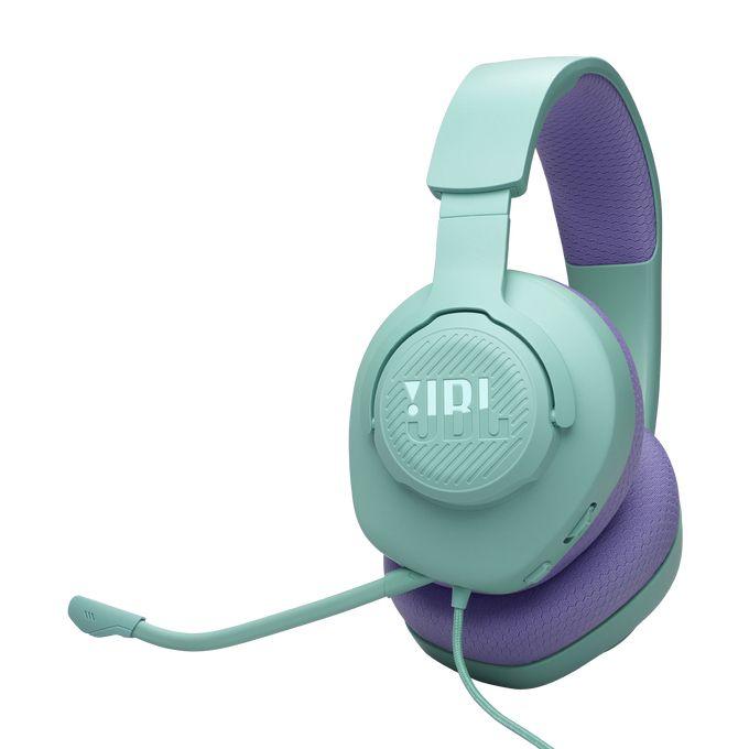 Headset Gaming JBL Quantum 100M2 (Binaural - Com fios - Circum-aural - Ciano)