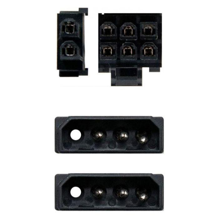 Cabo de Alimentação AISENS A131-0165 (0,2 m - 2 x Molex - PCI-E - Preto), miniatura 4