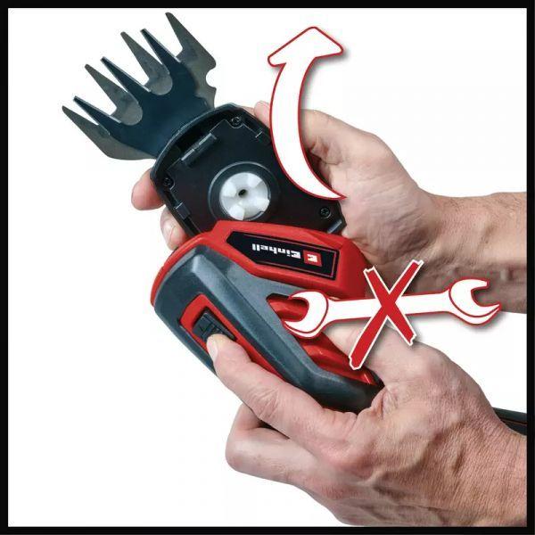 Tesoura de Relva e Arbustos a Bateria EINHELL GC-CG 3.6/70 Li (Preto/Vermelho), miniatura 5