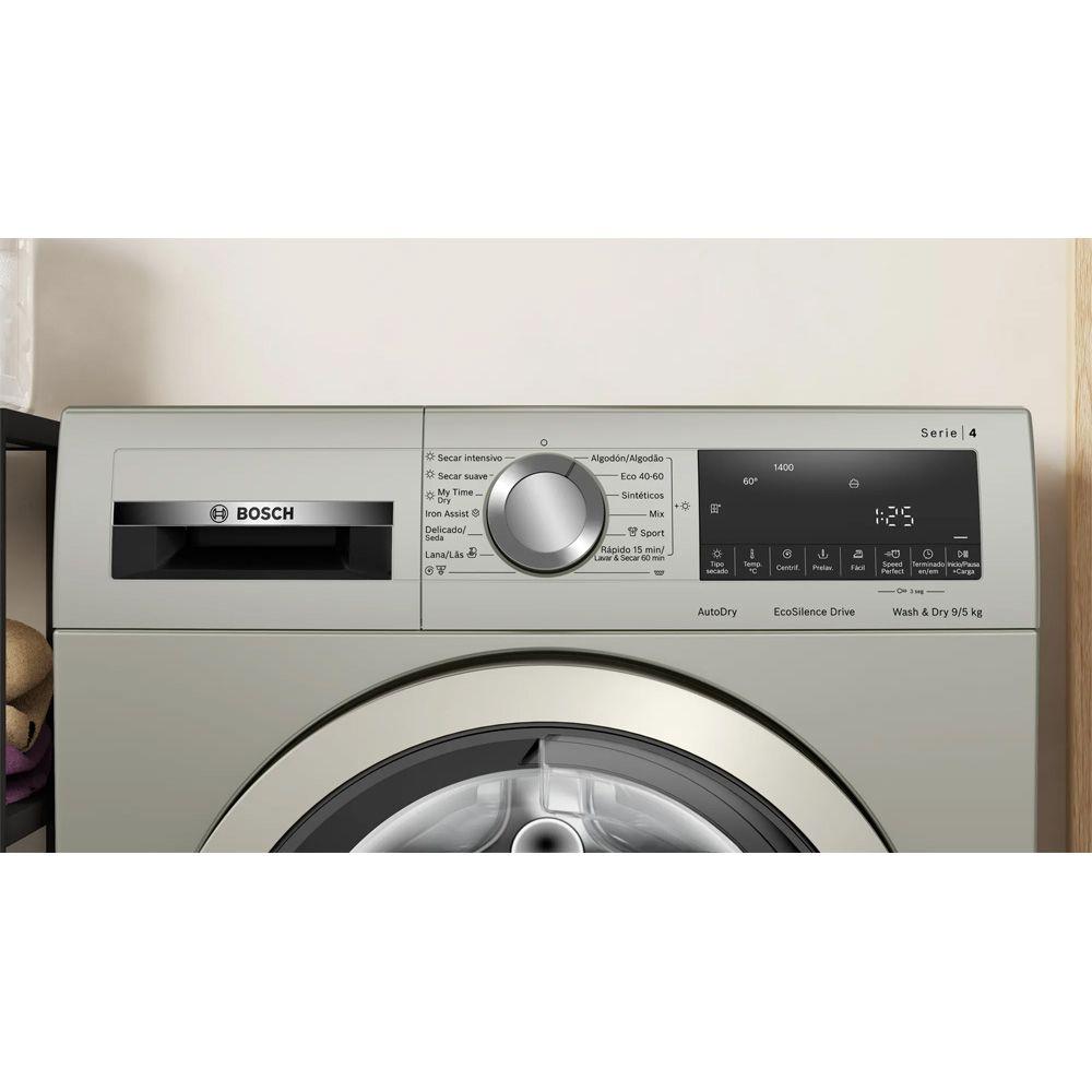 Máquina de Lavar e Secar Roupa Independente BOSCH WNA1341XES (1400 RPM - B - A - Inox), miniatura 3