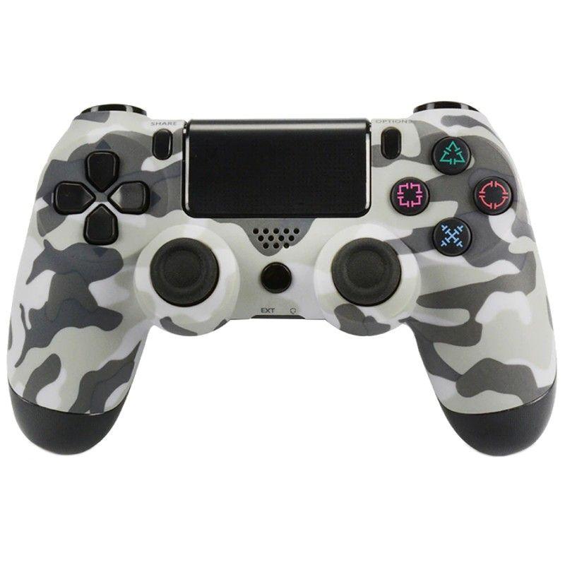 Comando POWERGAMING MANDOPS4GRY (PlayStation - Bluetooth sem fios - Camuflado Cinzento)