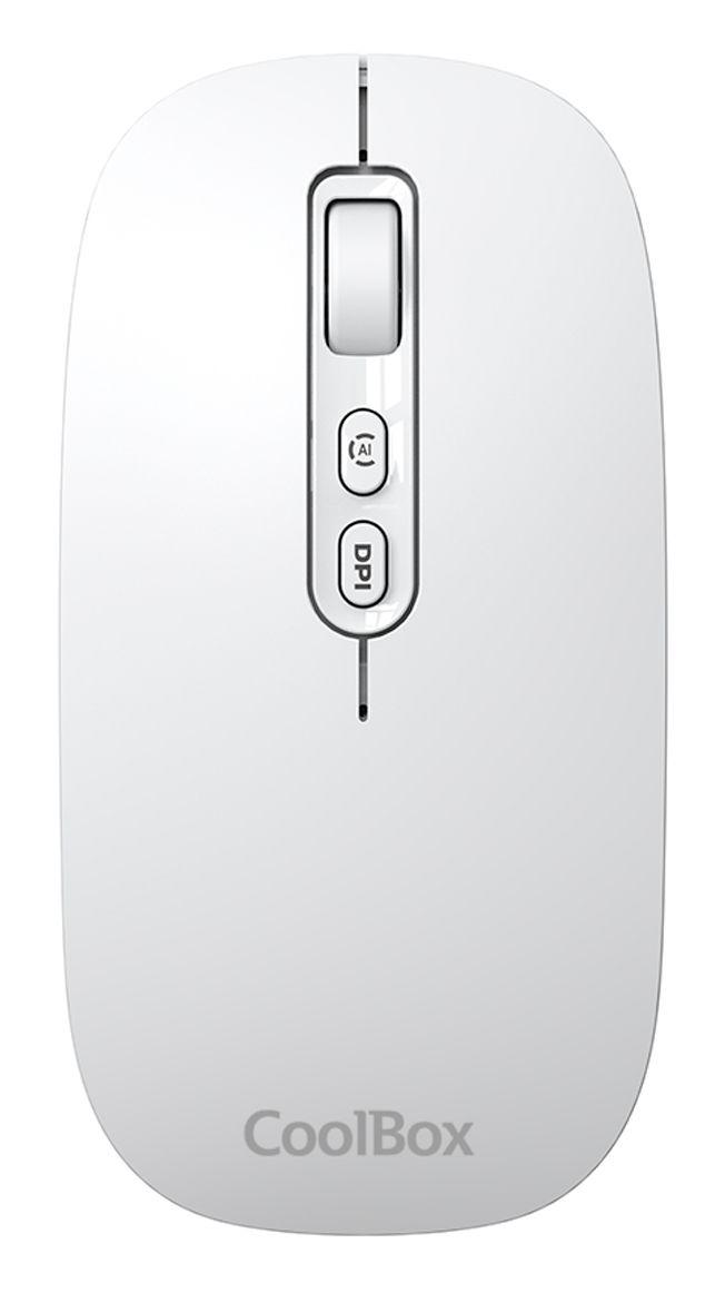 Rato COOLBOX W02-IA (Ambidestro - 1600 DPI - Ótico - Cinza)
