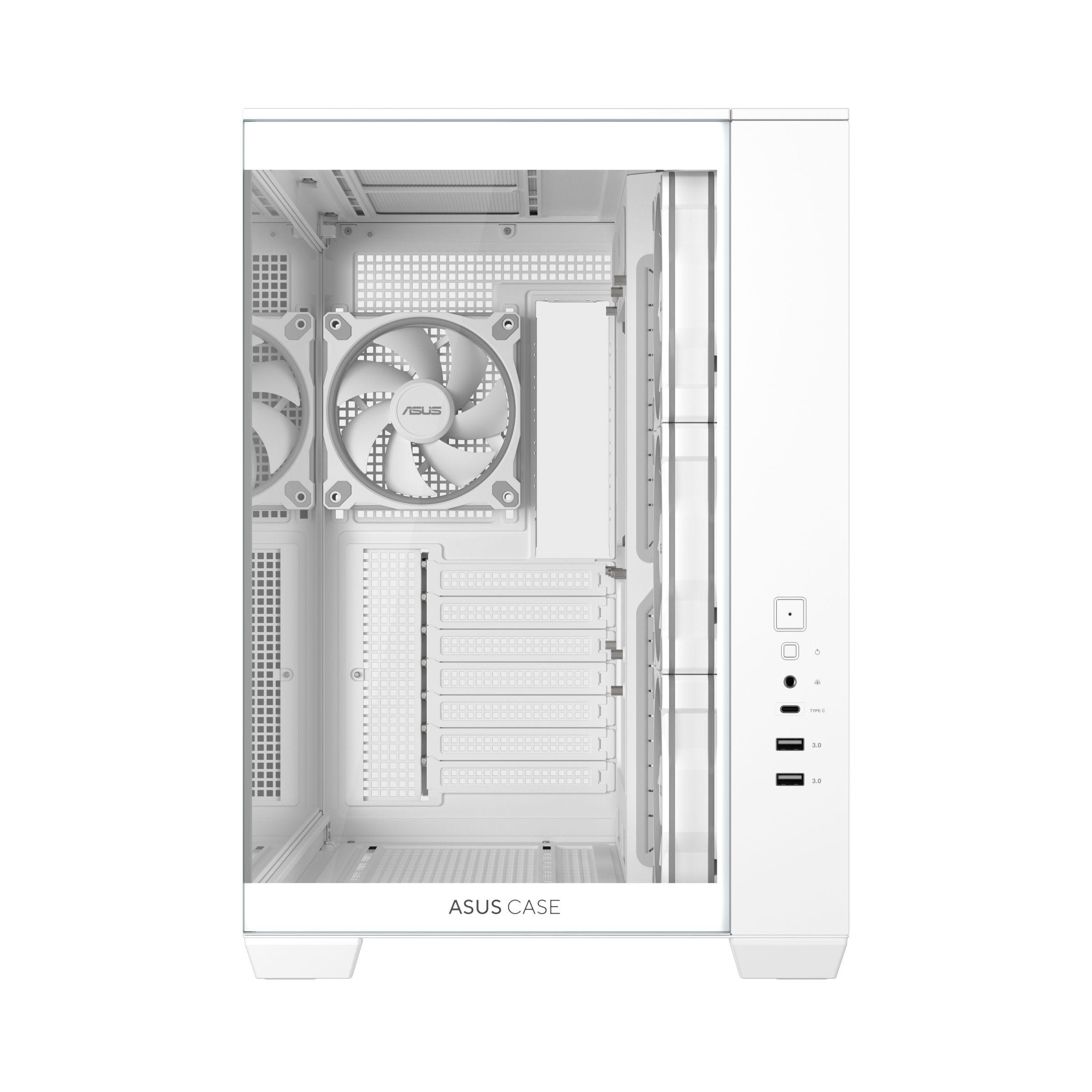Caixa PC ASUS A32 PLUS (ATX, micro ATX, Mini-ITX - Mid Tower - ATX, micro-ATX, Mini-ITX - Branco) — miniatura 4